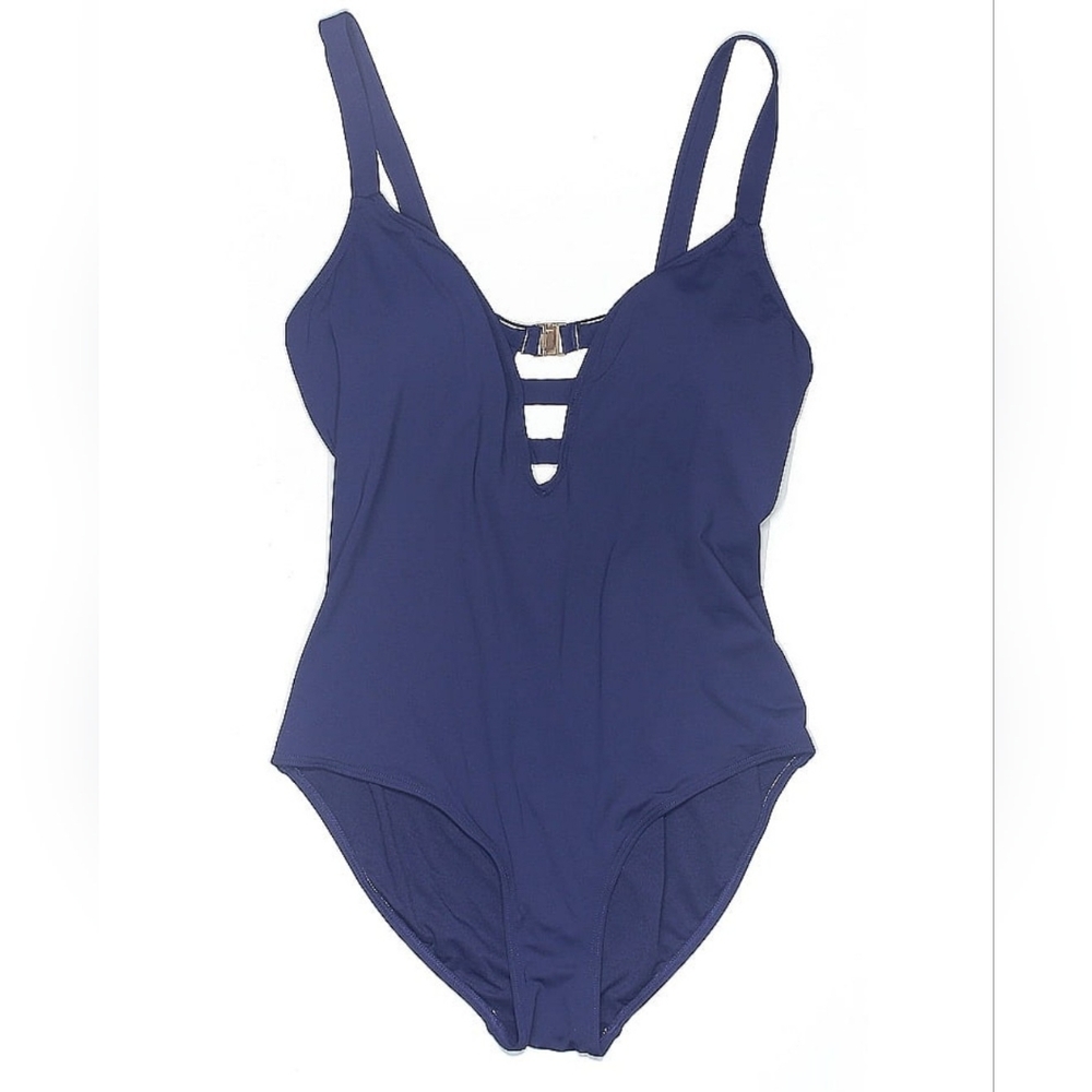 Navy Blue One-Piece Swimsuit